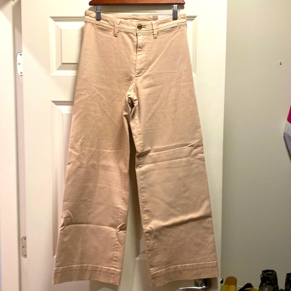 Dusty rose GAP wide leg high rise pants/coloured jeans. - Picture 1 of 3